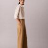 Wide Leg Cropped Chino Pant
