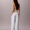 Wide Leg Cropped Chino Pant