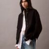 Wool Blend Bomber Jacket
