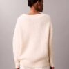 Wool Blend Boucle V-Neck Sweater Wool Blend Boucle V-Neck Sweater