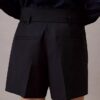 Wool Blend Herringbone Utility Shorts Wool Blend Herringbone Utility Shorts