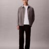 Wool Blend Relaxed Button-Down Shirt