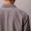 Wool Blend Relaxed Button-Down Shirt