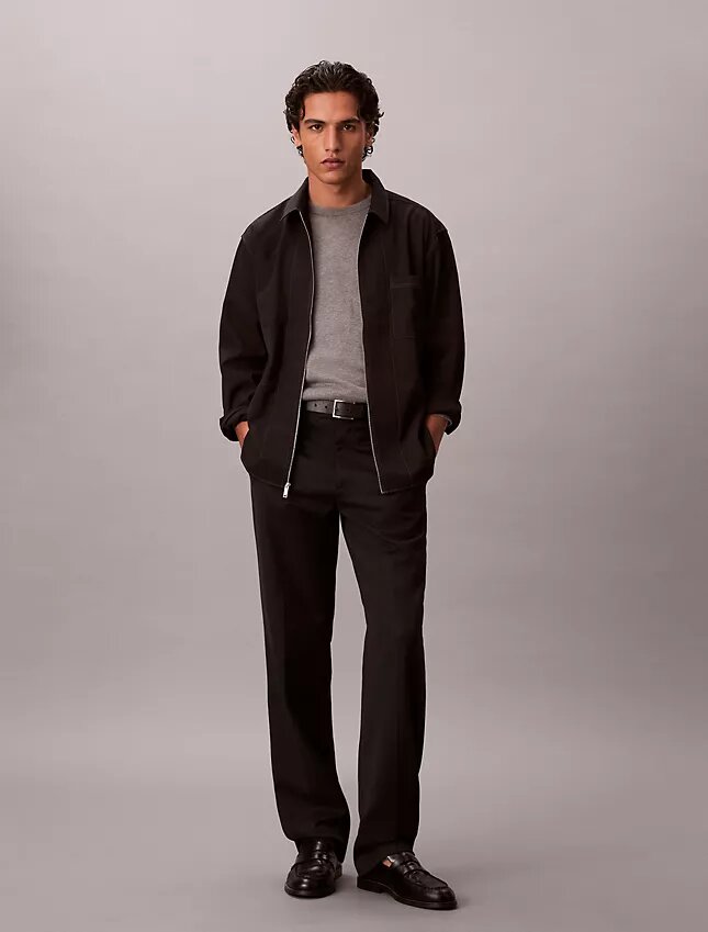 Wool Blend Relaxed Shirt Jacket Wool Blend Relaxed Shirt Jacket