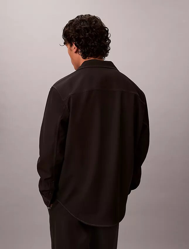 Wool Blend Relaxed Shirt Jacket Wool Blend Relaxed Shirt Jacket