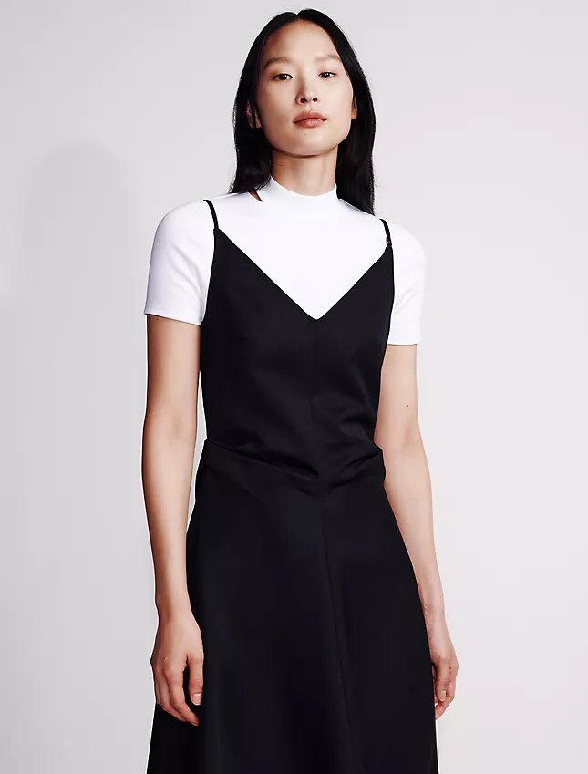 Wool Blend Tailored Dress Wool Blend Tailored Dress
