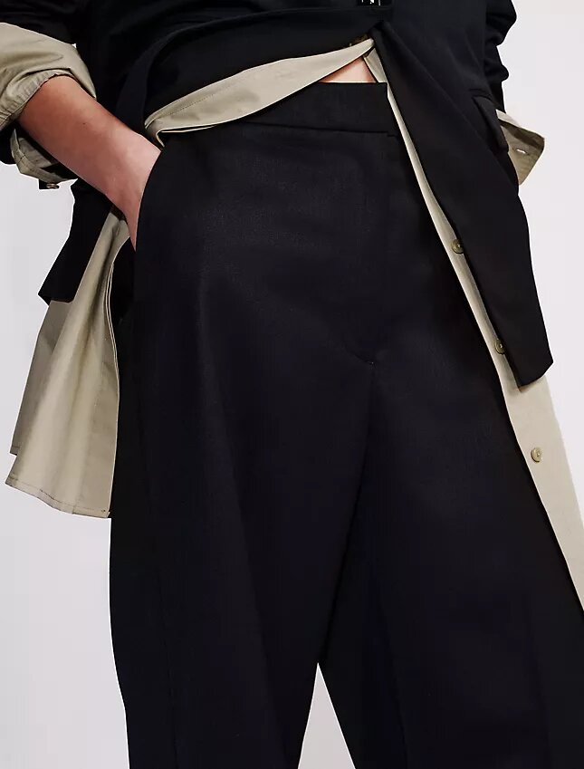 Wool Blend Tailored Pants Wool Blend Tailored Pants