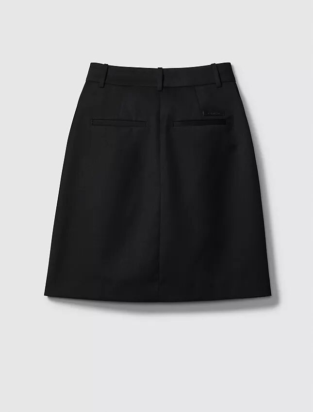 Wool Blend Tailored Skirt Wool Blend Tailored Skirt