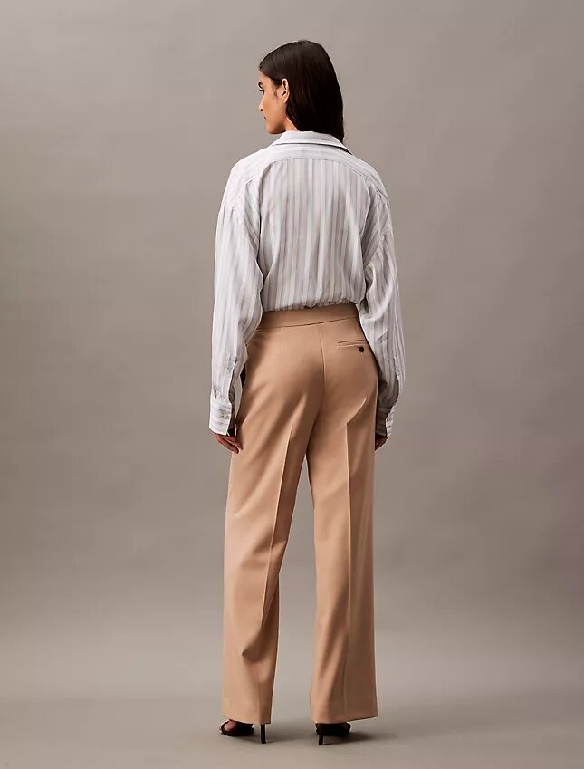 Wool Gabardine Blend Flared Pants Wool Gabardine Blend Flared Pants