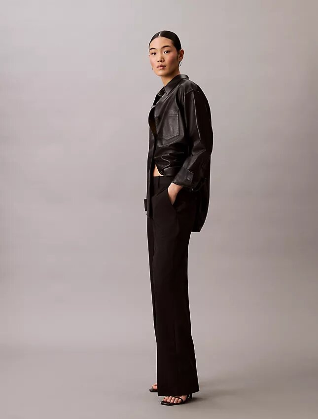Wool Gabardine Blend Trouser Wool Gabardine Blend Trouser