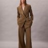 Wool Gabardine Wide Leg Trouser Wool Gabardine Wide Leg Trouser