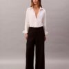 Wool Gabardine Wide Leg Trouser Wool Gabardine Wide Leg Trouser