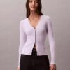 Woven Monologo Cable Cardigan