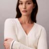 Woven Monologo Cable Cardigan