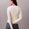 Woven Monologo Cable Cardigan
