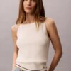 Woven Monologo Cable Knit Tank