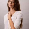 Woven Monologo Fine Rib Slim Cardigan Woven Monologo Fine Rib Slim Cardigan