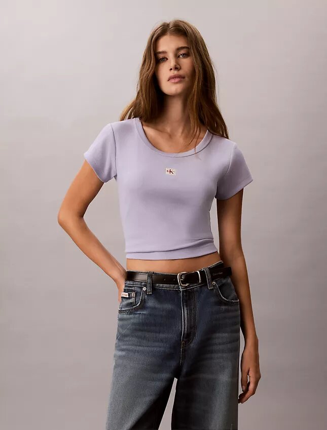 Woven Monologo Slim T-Shirt Woven Monologo Slim T-Shirt