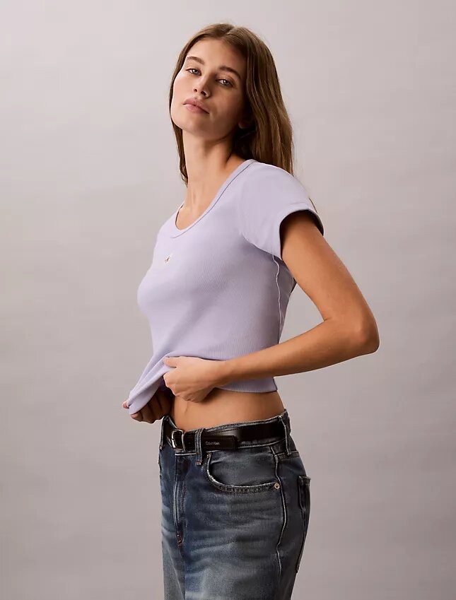 Woven Monologo Slim T-Shirt Woven Monologo Slim T-Shirt