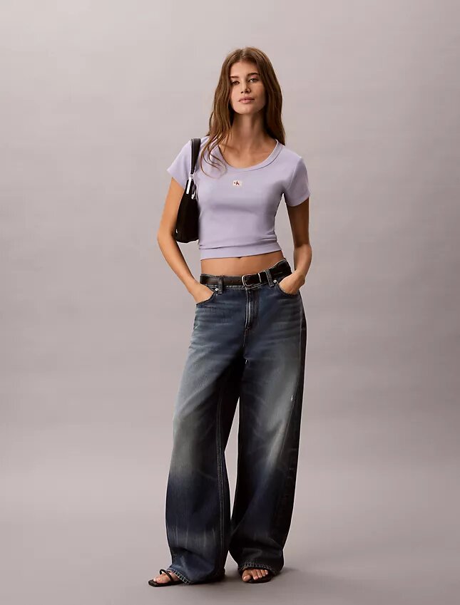 Woven Monologo Slim T-Shirt Woven Monologo Slim T-Shirt