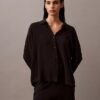 Woven Viscose Button-Down Sleep Shirt Woven Viscose Button-Down Sleep Shirt