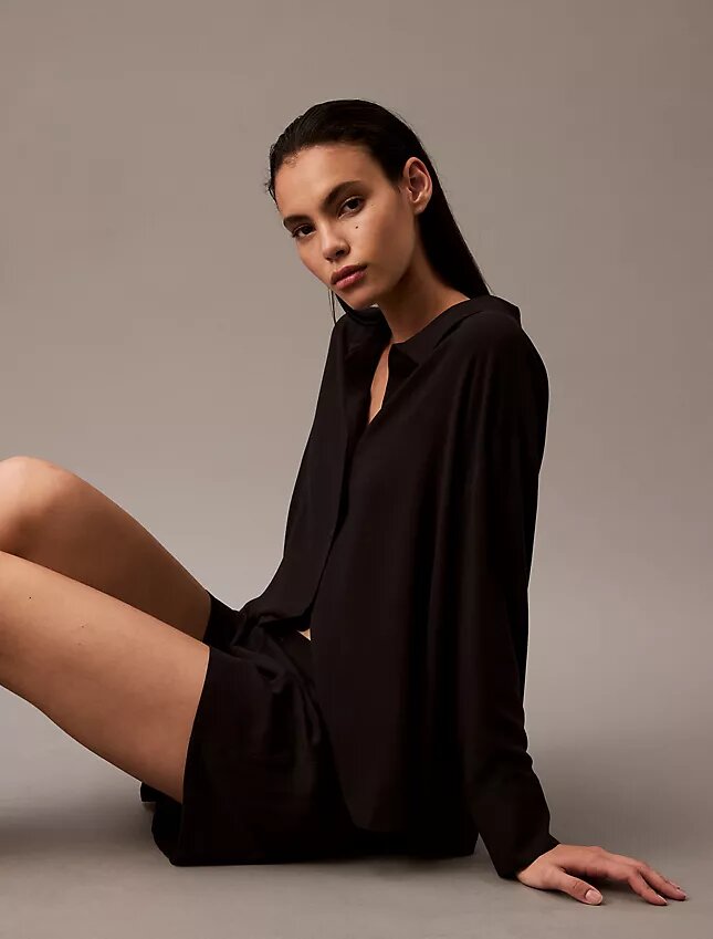 Woven Viscose Sleep Shorts Woven Viscose Sleep Shorts