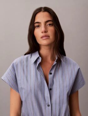 Yarn-Dyed Poplin Cotton Romper