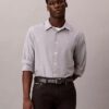 Yarn-Dyed Stripe Seersucker Classic Button-Down Shirt