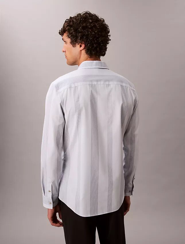 Yarn-Dyed Stripe Supima Stretch Slim Shirt Yarn-Dyed Stripe Supima Stretch Slim Shirt