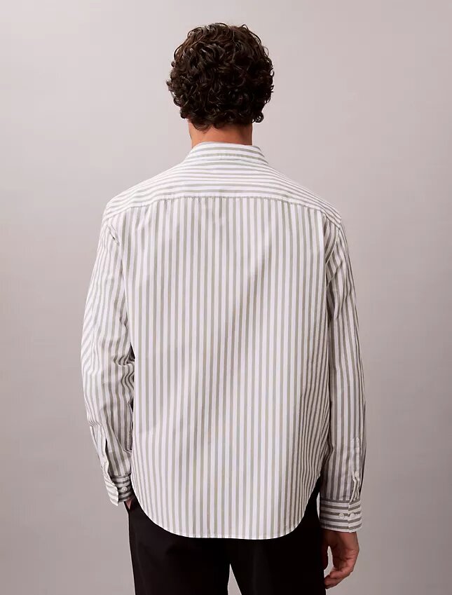 Yarn-Dyed Stripe Washed Poplin Shirt Yarn-Dyed Stripe Washed Poplin Shirt